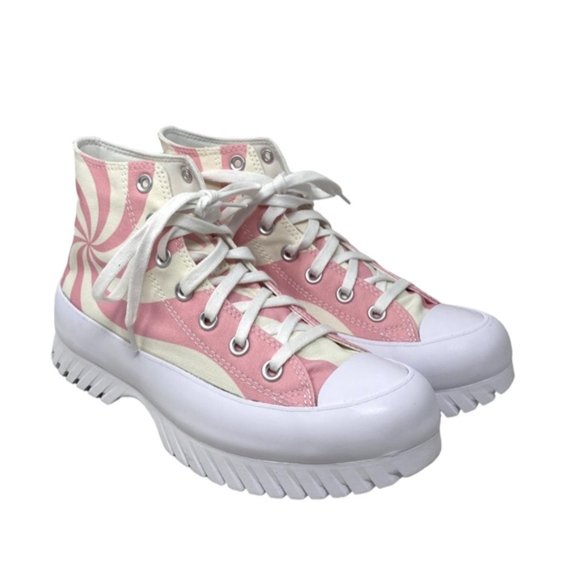 Converse Chuck Taylor Lugged 2.0 Shoes Pink Candy High Top Canvas Women A10020C - Picture 8 of 10